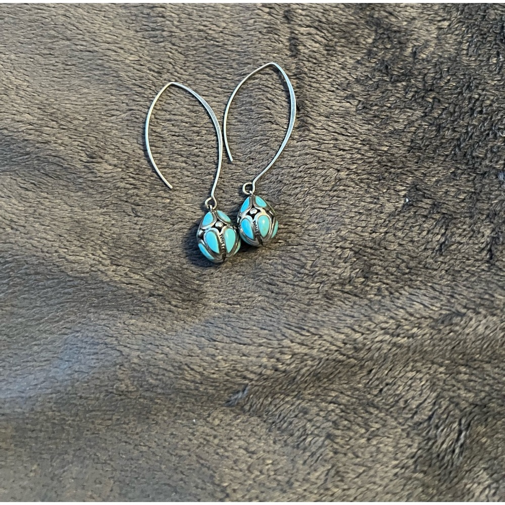 Turquoise/Sterling Silver drops